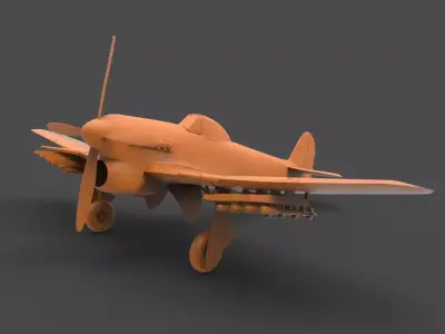 F6F Hellcat 3D print model
