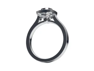 solitaire with ring sizes  8 part S97 3D print model