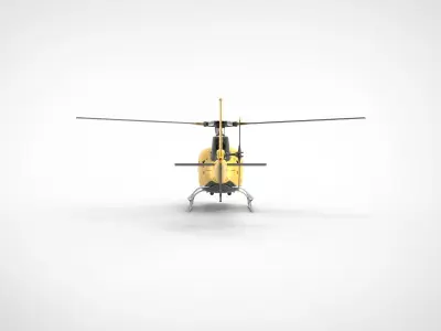 Helicopter Airbus H125 3D model