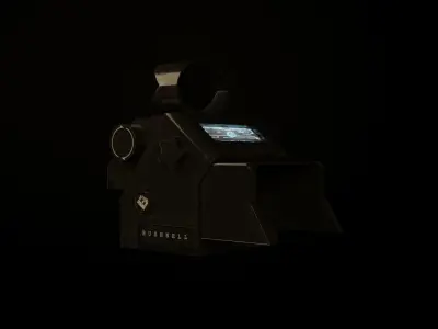 Scope device with light Low-poly 3D model
