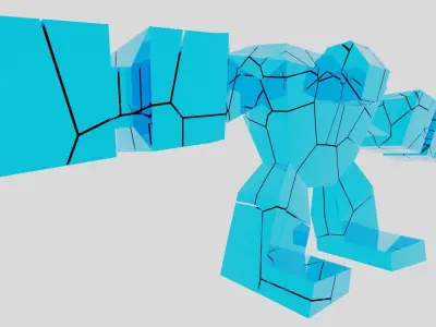 Giant character Free low-poly 3D model