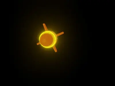mini rocket 3D model