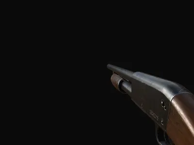 M37 Shotgun Low-poly 3D model