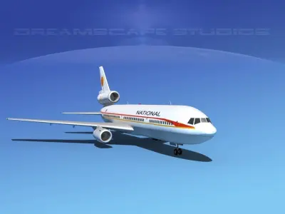 Douglas DC-10 National 3D model