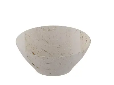 Bowl in White Pattren 3D model