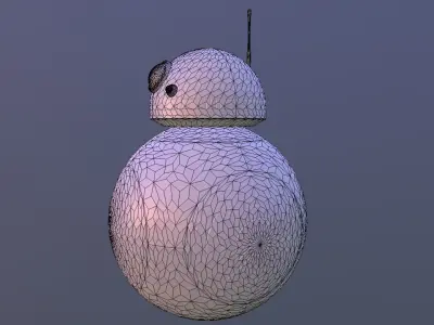 STAR WARS BB-8 DROID PBR Low-poly 3D model