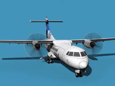 ATR-42-320 Azul 3D model