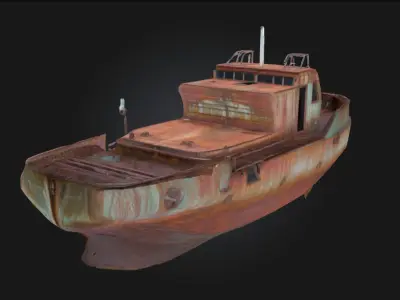 Rusty Vessel  Silent Strength Lost to Time 3D model