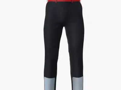 Riding Pant Low-poly 3D model