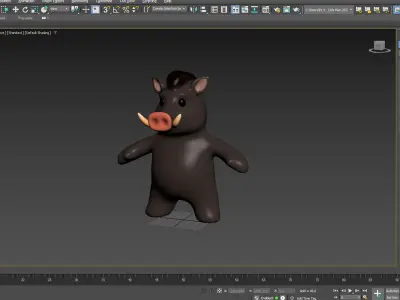 Little animal baby - Wild boar cute - Character020 Low-poly 3D model