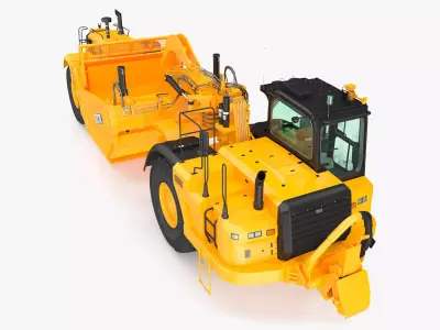Cat 637K Scraper 3D model