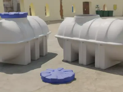 Water Tank 3D model shop
