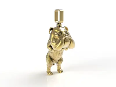 Bulldog Pendant 3D print model
