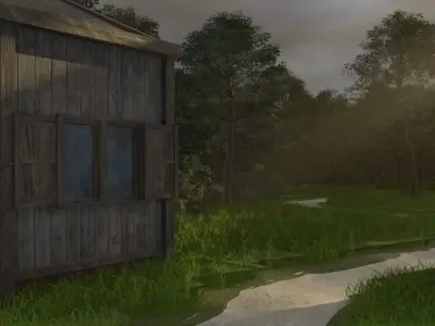 Sunlit Village 3D model