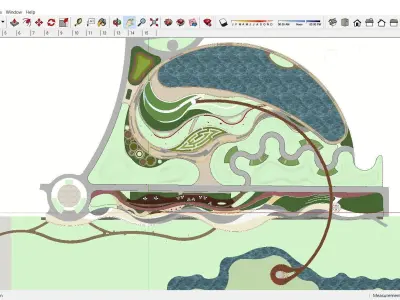 Sketchup Recreational Tourism building B6 3D model