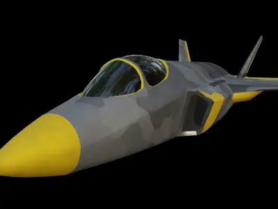 Modern Fighter Jet - Lockheed Martin F-35 Lightning II 3D print model
