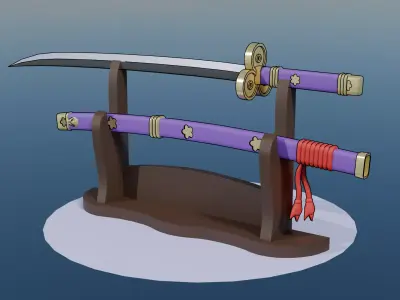 One Piece Katana Enma 3D model