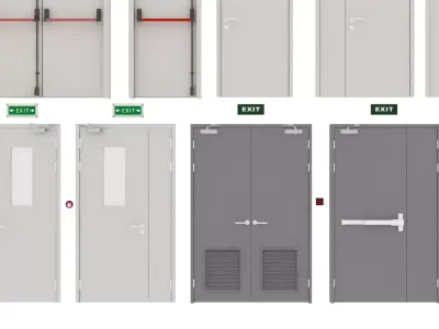 Industrial Doors 3D model purchase