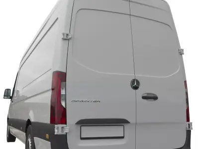Mercedes-Benz Sprinter Detailed interior Long High Roof 2023 3D model
