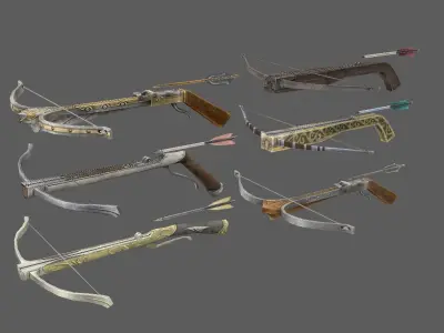 weapon crossbow Free low-poly 3D model