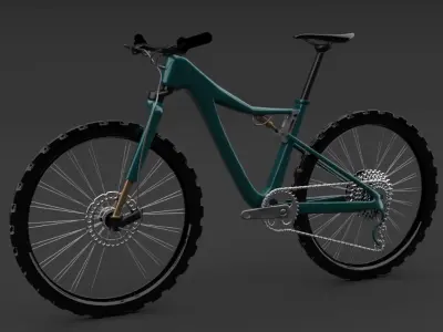 MTB Mountain Bike 2020 Model Maya Materials 3D model