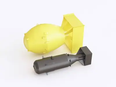 Atomic bombs 3D model