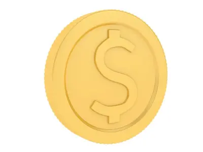 dollar coin 3D model