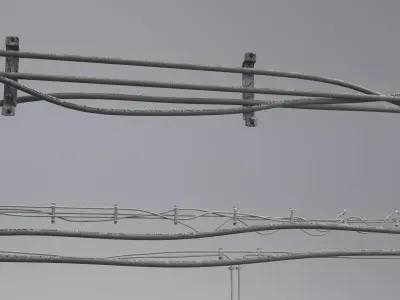 Cables corridor 3D model