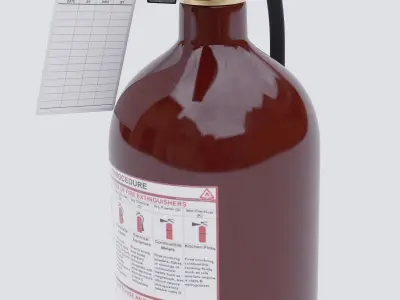 fire extinguisher 3D model 4