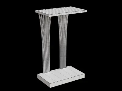 Fan C Table 3D model