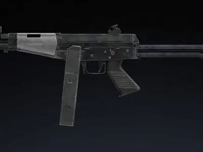 FAMAE SAF Low Poly Low-poly 3D model