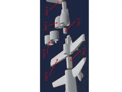 A-10 Thunderbolt II 3D print model