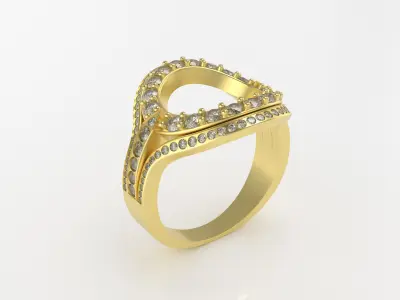 jewellery rings - 01 Free 3D print model
