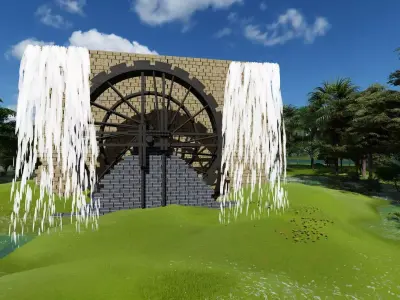 whater wheel  3D model