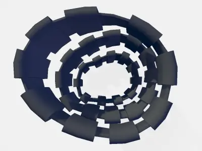 Lower Leg Military Band Low-poly 3D model