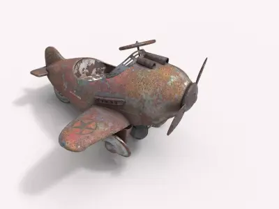 Old Pedal Car 3D model
