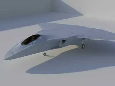 DAGGER Light sixth generation stealth fighter jet 3D model