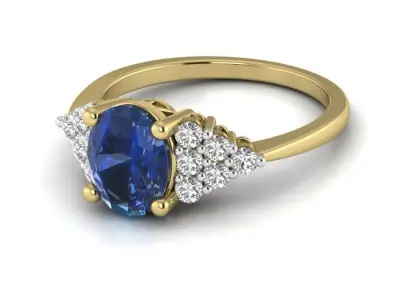 Women ring 3dm Render details 3D print model