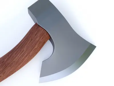 AXE EOODEN HANDLE Free 3D model
