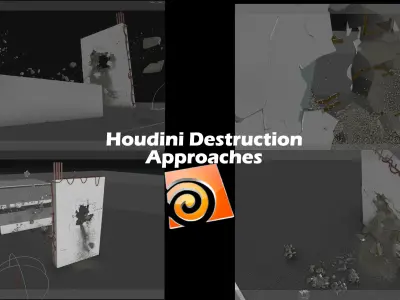 Houdini 17 Redshift Destruction Setup 3D model