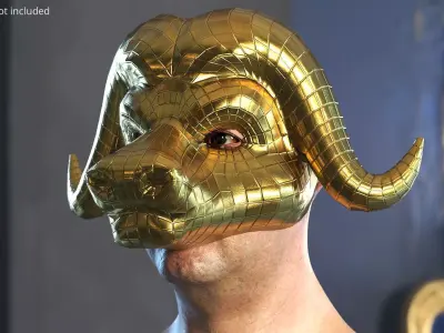 VIP Bull Mask 3D model