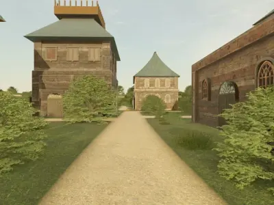 Island Village 3D model buy