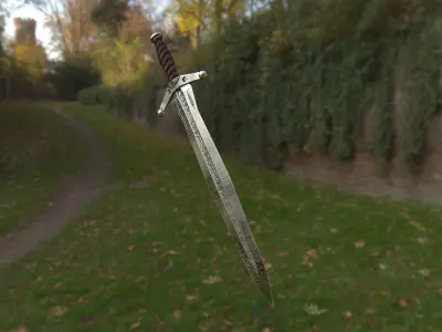 Sword Low-poly 3D model 43
