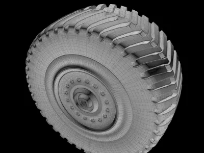 rim-wheel 3d model set of wheels Free 3D model