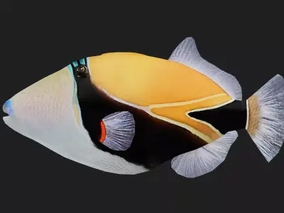 Filefish Low-poly 3D model order