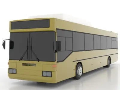 Mercedes-Benz O405 CNG Low Low-poly 3D model
