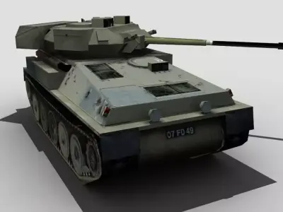 Scimitar FV107 Low-poly 3D model