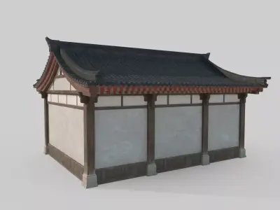 Asian Ancient Architecture Pharmacy 3D model