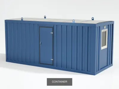 TRAILER portable building on wheels 3D Model Pack