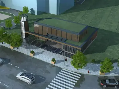 Office Building 3D model 166